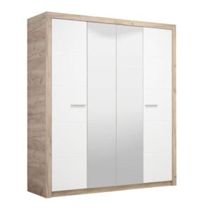 ΝΤΟΥΛΑΠΑ Astor 4K2O Grey Oak -Λευκή Λάκα 179.5*55.5*204