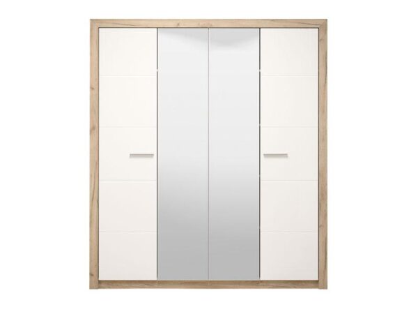 ΝΤΟΥΛΑΠΑ Astor 4K2O Grey Oak -Λευκή Λάκα 179.5*55.5*204