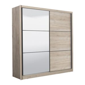 ΝΤΟΥΛΑΠΑ ΜΕ ΚΑΘΡΕΦΤΗ NAVARA 215 OG GREY OAK 213x60x215,5