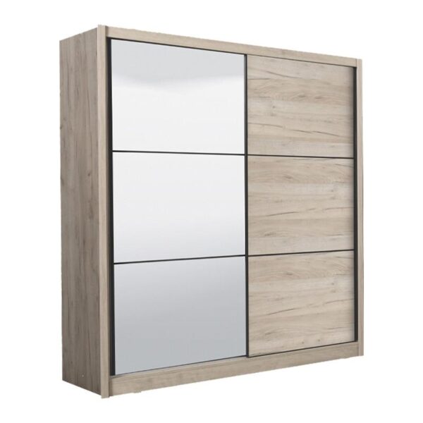 ΝΤΟΥΛΑΠΑ NAVARA ΜΕ ΚΑΘΡΕΦΤΗ 215 OG GREY OAK 213x60x215,5