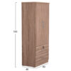 ΝΤΟΥΛΑΠΑ ΜΕ ΣΥΡΤΑΡΙΑ REINA HM2484.11 SONAMA OAK ΜΕΛΑΜΙΝΗ 80x48x183Υεκ.