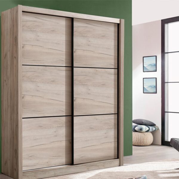 ΝΤΟΥΛΑΠΑ NAVARA 165 GREY OAK 166x60x215,5εκ