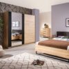 ΝΤΟΥΛΑΠΑ SARDINIA 220 OG ARTISAN OAK / ΜΑΥΡΟ 217x62.5x210εκ