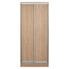 ΝΤΟΥΛΑΠΑ ΣΥΡΟΜΕΝΗ ADLER ΜΕΛΑΜΙΝΗΣ 90x45x210Yεκ. SONAMA OAK 2ΦΥΛΛΗ HM2436.01