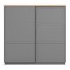 ΝΤΟΥΛΑΠΑ VALENCIA 220 ΓΚΡΙ-ARTISAN OAK-ΓΚΡΙ ΜΑΤ 220*62.5*214εκ