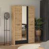 ΝΤΟΥΛΑΠΑ VARADERO 3K1F1O ARTISAN OAK-ΜΑΥΡΟ 119x53x203,5εκ