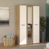 ΝΤΟΥΛΑΠΑ VARADERO 3K1O ARTISAN OAK-ΛΕΥΚΟ-ARTISAN OAK 119x53x203,5εκ fld