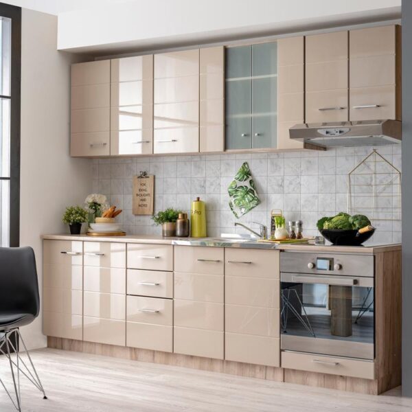 ΝΤΟΥΛΑΠΙ ΚΟΥΖΙΝΑΣ DIANA D60 UR GREY OAK-SAND ΓΥΑΛΙΣΤΕΡΟ FOIL 60*55*82