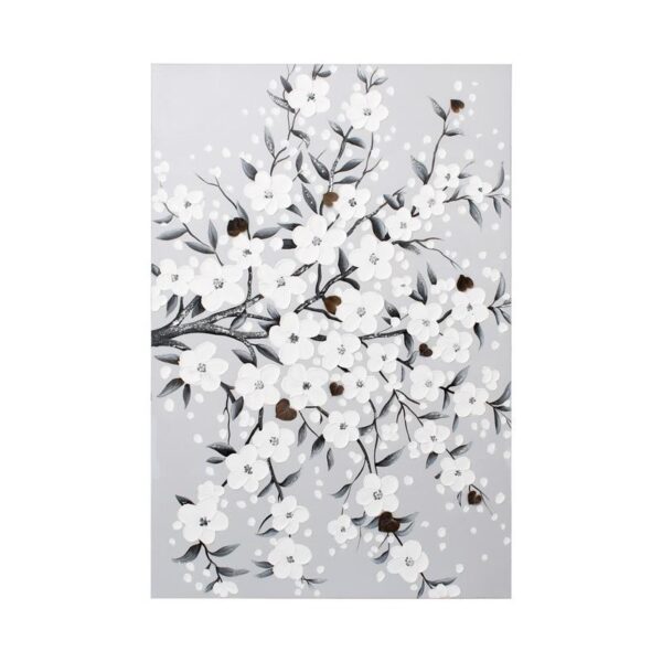 ΠΙΝΑΚΑΣ ΣΕ ΚΑΜΒΑ Fylliana FL3114 ΛΕΥΚΟ 120x80xεκ