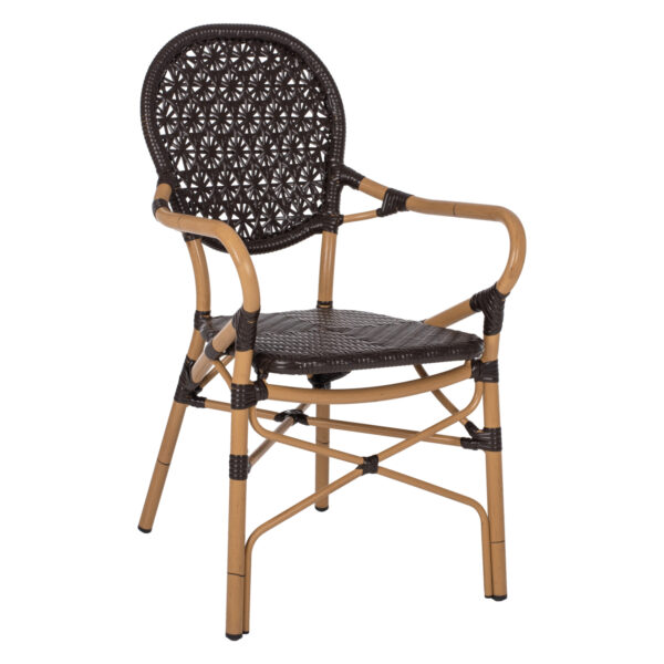 polythrona-aloyminioy-bamboo-look-kafe-k.jpg ΠΟΛΥΘΡΟΝΑ ΑΛΟΥΜΙΝΙΟΥ BAMBOO LOOK ΚΑΦΕ ΚΑΙ ΚΑΦΕ PE RATTAN HM5926.01 56x62x95Yεκ.