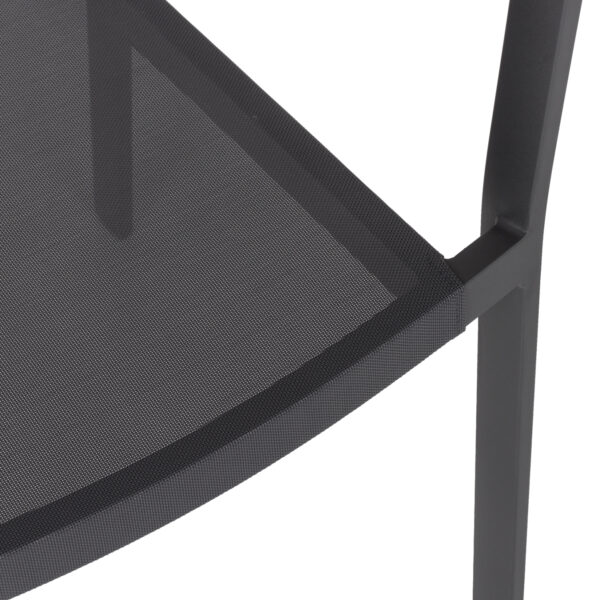 ΠΟΛΥΘΡΟΝΑ ΑΛΟΥΜΙΝΙΟΥ HM5891.01 ΑΝΘΡΑΚΙ ΣΚΕΛΕΤΟΣ&TEXTLINE-ΜΠΕΖ RATTAN 56,5x58x79Υ εκ.