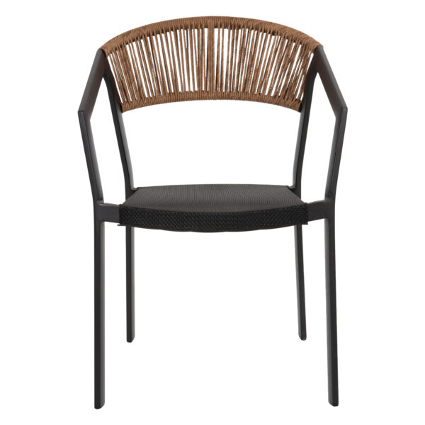 polythrona-aloyminioy-fb9589105-mayros-s-2-1.jpg ΠΟΛΥΘΡΟΝΑ ΑΛΟΥΜΙΝΙΟΥ MIRI HM5891.05 ΜΑΥΡΟΣ ΣΚΕΛΕΤΟΣ&TEXTLINE-ΜΠΕΖ RATTAN 57,5x59x81,5Yεκ.