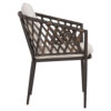 ΠΟΛΥΘΡΟΝΑ ΑΛΟΥΜΙΝΙΟΥ BOLLY HM6080 ΚΑΦΕ-ΣΥΝΘ.RATTAN ΚΑΦΕ-ΜΠΕΖ ΜΑΞΙΛΑΡΙΑ 58,5x67x86Υεκ
