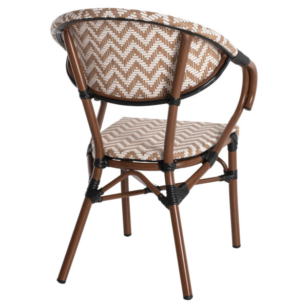 ΠΟΛΥΘΡΟΝΑ BAMBOO LOOK HM5861.03 ΚΑΦΕ-ΛΕΥΚΟ 58.5x58x82Υεκ.