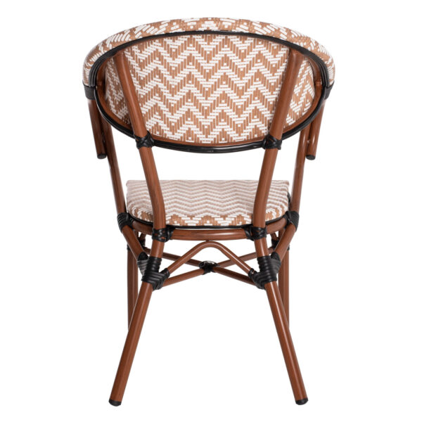 ΠΟΛΥΘΡΟΝΑ BAMBOO LOOK HM5861.03 ΚΑΦΕ-ΛΕΥΚΟ 58.5x58x82Υεκ.