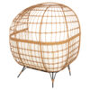 ΠΟΛΥΘΡΟΝΑ ΦΩΛΙΑ MIAMI 2 ΑΤΟΜΩΝ ΤΥΠΟΥ RATTAN HM5870.11 132.5x90x154Υεκ