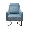 ΠΟΛΥΘΡΟΝΑ Fylliana New Giuliana MINT ΥΦΑΣΜΑ ΜΕ ΜΕΤΑΛΛΙΚΑ ΠΟΔΙΑ 70x90x100εκ