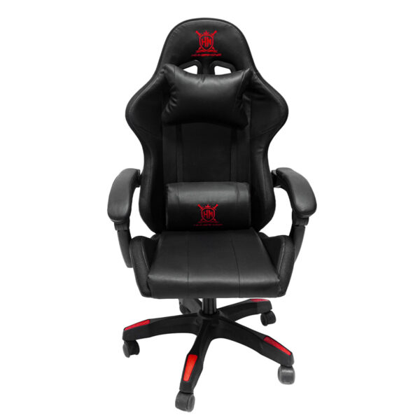 ΠΟΛΥΘΡΟΝΑ GAMING DARREN HM1203.01 ΜΑΥΡΟ-ΚΟΚΚΙΝΟ PVC & NYLON 58.5x100x120Υεκ.