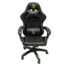 ΠΟΛΥΘΡΟΝΑ GAMING DARREN HM1203.03 ΜΑΥΡΟ-ΠΡΑΣΙΝΟ PVC & NYLON 58.5x100x120Υεκ.