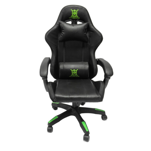 ΠΟΛΥΘΡΟΝΑ GAMING DARREN HM1203.03 ΜΑΥΡΟ-ΠΡΑΣΙΝΟ PVC & NYLON 58.5x100x120Υεκ.
