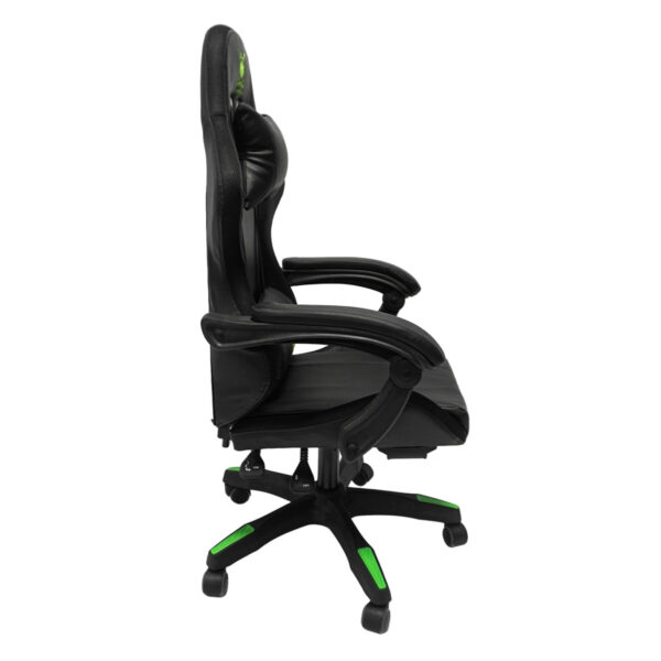 ΠΟΛΥΘΡΟΝΑ GAMING DARREN HM1203.03 ΜΑΥΡΟ-ΠΡΑΣΙΝΟ PVC & NYLON 58.5x100x120Υεκ.