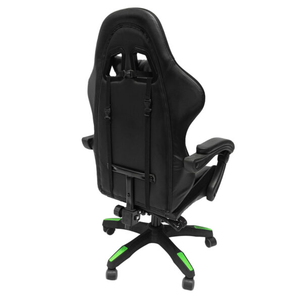 ΠΟΛΥΘΡΟΝΑ GAMING DARREN HM1203.03 ΜΑΥΡΟ-ΠΡΑΣΙΝΟ PVC & NYLON 58.5x100x120Υεκ.