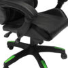 ΠΟΛΥΘΡΟΝΑ GAMING DARREN HM1203.03 ΜΑΥΡΟ-ΠΡΑΣΙΝΟ PVC & NYLON 58.5x100x120Υεκ.