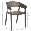 ΠΟΛΥΘΡΟΝΑ ΠΟΛΥΠΡΟΠΥΛΕΝΙΟΥ PERFOE HM5941.07 DARK OLIVE 56x50x73Υεκ.