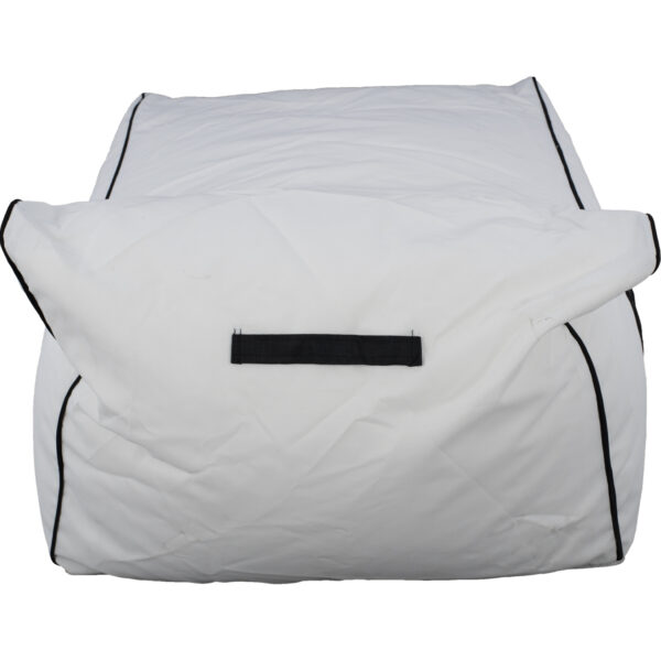 ΠΟΥΦ ZAFER HM5772.01 ΜΕ TEXTILINE ΛΕΥΚΟ ΚΑΙ ΜΑΥΡΟ ΡΕΛΙ 88x128x40-60Υ εκ. Β ΔΙΑΛΟΓΗΣ