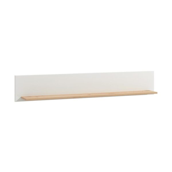 ΡΑΦΙ ΤΟΙΧΟΥ BRETAGNA ZP ARTISAN OAK-ΛΕΥΚΟ HIGH GLOSS FOIL 150x19,5x25εκ a.p.r