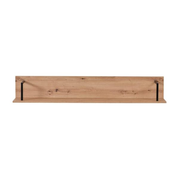 ΡΑΦΙ ΤΟΙΧΟΥ SARDINIA ZP ARTISAN OAK / ΜΑΥΡΟ 137.5x21x24εκ srd