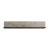 ΡΑΦΙ ΤΟΙΧΟΥ UMBRIA ZP GREY OAK-ΜΑΥΡΟ 137x19x24εκ m.b.r