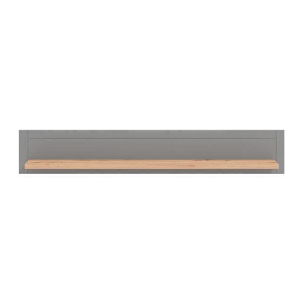 ΡΑΦΙ ΤΟΙΧΟΥ VALENCIA ARTISAN OAΚ-ΓΚΡΙ ΜΑΤ ΧΡΩΜΑ 146*19.5*24εκ F.M.A