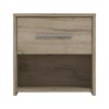ΣΕΤ 2 ΚΟΜΟΔΙΝΑ GARONA 2NO1F GREY OAK ΧΡΩΜΑ 42x33x42εκ