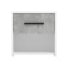 ΣΕΤ 2 ΚΟΜΟΔΙΝΑ VARADERO 2NO1F ΛΕΥΚΟ-CONCRETE 42x33x42εκ