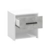 ΣΕΤ 2 ΚΟΜΟΔΙΝΑ VARADERO 2NO1F ΛΕΥΚΟ-CONCRETE 42x33x42εκ