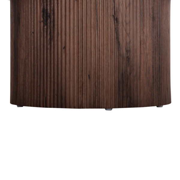 ΣΕΤ 2ΤΜΧ ΤΡΑΠΕΖΙΑ ΣΑΛΟΝΙΟΥ MARGON HM21084 MDF ΣΚΟΥΡΟ ΚΑΦΕ Φ80εκ & Φ45εκ