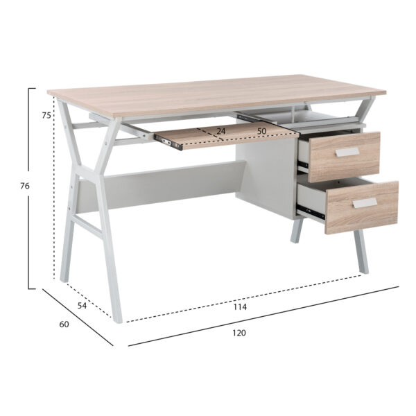 set-grafeioy-2-tmch-sonama-leyko-fb91176-1.jpg ΣΕΤ ΓΡΑΦΕΙΟΥ HM11769 2ΤΜΧ ΜΕΛΑΜΙΝΗ ΣΕ SONOMA- ΛΕΥΚΟ ΜΕΤΑΛΛΟ