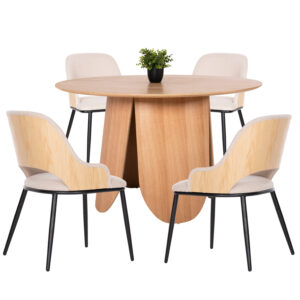 set-trapezaria-esot-choroy-5tmch-fb91197-11.jpg ΣΕΤ ΤΡΑΠΕΖΑΡΙΑ ΕΣΩΤ. ΧΩΡΟΥ 5ΤΜΧ HM11973 ΤΡΑΠΕΖΙ DENTY & 4 ΚΑΡΕΚΛΕΣ DELF(ΟΑΚ-ΜΠΕΖ)