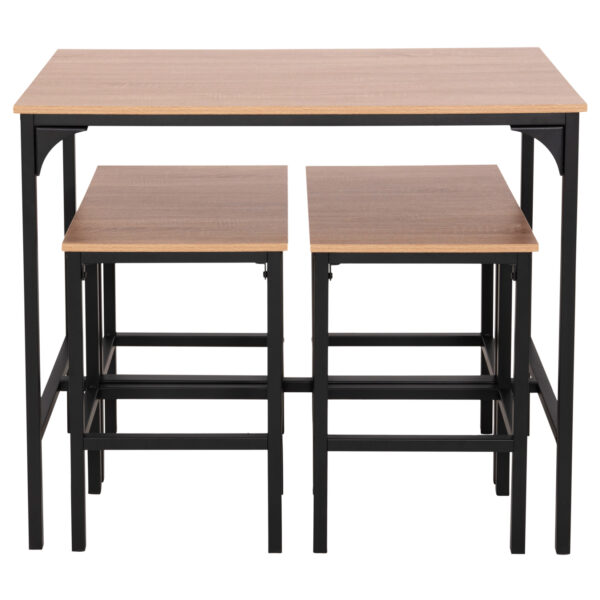 ΣΕΤ ΤΡΑΠΕΖΑΡΙΑ ΜΠΑΡ 5ΤΜΧ BOXY HM9882.01 ΜΑΥΡΟ ΜΕΤΑΛΛΟ-ΜΕΛΑΜΙΝΗ ΣΕ SONAMA