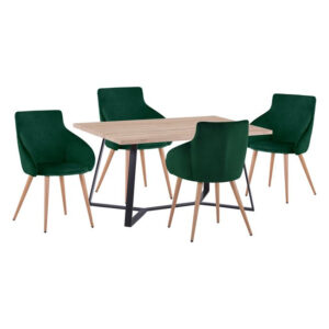 set-trapezarias-hm11182-5tmch-trapezi-al.jpg ΣΕΤ ΤΡΑΠΕΖΑΡΙΑΣ HM11182 5ΤΜΧ ΤΡΑΠΕΖΙ ALDWIN MDF & ΚΑΡΕΚΛΕΣ IVY ΚΥΠΑΡΙΣΣΙ ΒΕΛΟΥΔΟ