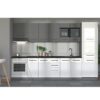 ΣΤΟΙΧΕΙΟ ΚΟΥΖΙΝΑΣ PETRA D60 UR ΓΚΡΙ ΓΡΑΦΙΤΗΣ-ΛΕΥΚΟ HIGH GLOSS FOIL-ΓΚΡΙ MAT FOIL 60x55x82εκ
