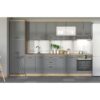 ΣΤΟΙΧΕΙΟ ΚΟΥΖΙΝΑΣ VALENCIA D60 UR ARTISAN-ΓΚΡΙ MAT FOIL 60x56,5x81εκ