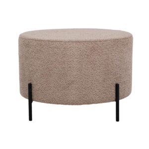 ΣΤΡΟΓΓΥΛΟ ΣΚΑΜΠΟ Fylliana Kristal CAPPUCCINO ΧΡΩΜΑ 60x40εκ
