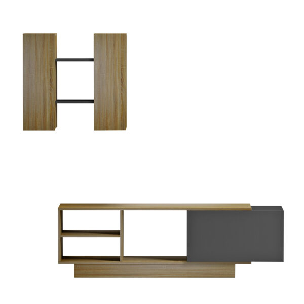 synthesi-tileorasis-fb918081-melamini-so-2.jpg ΣΥΝΘΕΣΗ ΤΗΛΕΟΡΑΣΗΣ TYSON HM18081 ΜΕΛΑΜΙΝΗ ΣΟΝΑΜΑ-ΓΚΡΙ 140x31.5x43.5Υεκ.