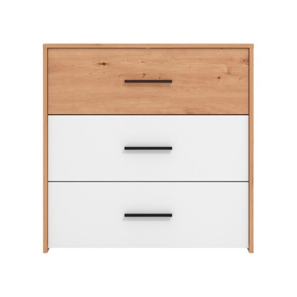 ΣΥΡΤΑΡΙΕΡΑ VARADERO 3F ARTISAN OAK-ΛΕΥΚΟ 80,5x33x80,5εκ fld