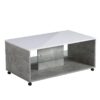 ΤΡΑΠΕΖΑΚΙ ΣΑΛΟΝΙΟΥ BERT ΓΚΡΙ CONCRETE-ΛΕΥΚΗ ΛΑΚΑ 101x60x45εκ