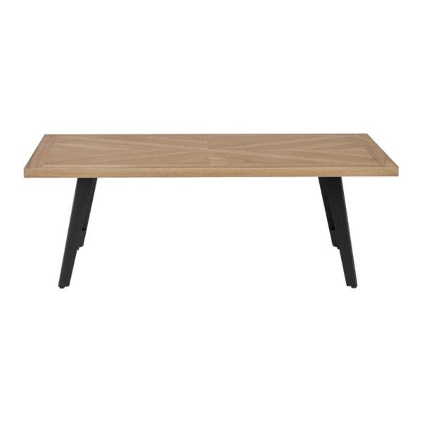 ΤΡΑΠΕΖΑΚΙ ΣΑΛΟΝΙΟΥ Fylliana 1564 SONOMA MDF ΜΕ ΜΑΥΡΑ ΠΟΔΙΑ 130x70x45εκ