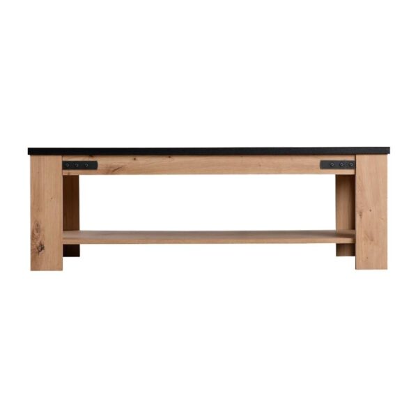 ΤΡΑΠΕΖΑΚΙ ΣΑΛΟΝΙΟΥ LAZIO KS ARTISAΝ OAK / ΜΑΥΡΟ 120x60x41εκ