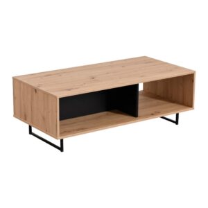 ΤΡΑΠΕΖΑΚΙ ΣΑΛΟΝΙΟΥ SARDINIA ARTISAN OAK / ΜΑΥΡΟ 120.5*60.5*42.5 srd